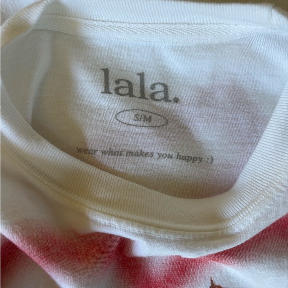 Dressed in LALA White Graphic Crop Top - Picture 4 of 6